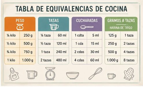 tabla de equivalencias