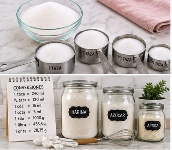 Tabla de equivalencias cocina