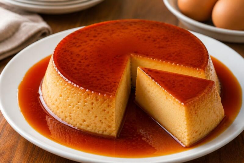 Quesillo venezolano casero con caramelo