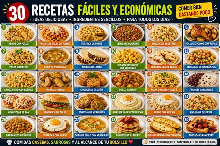 30 recetas faciles economicas ideas